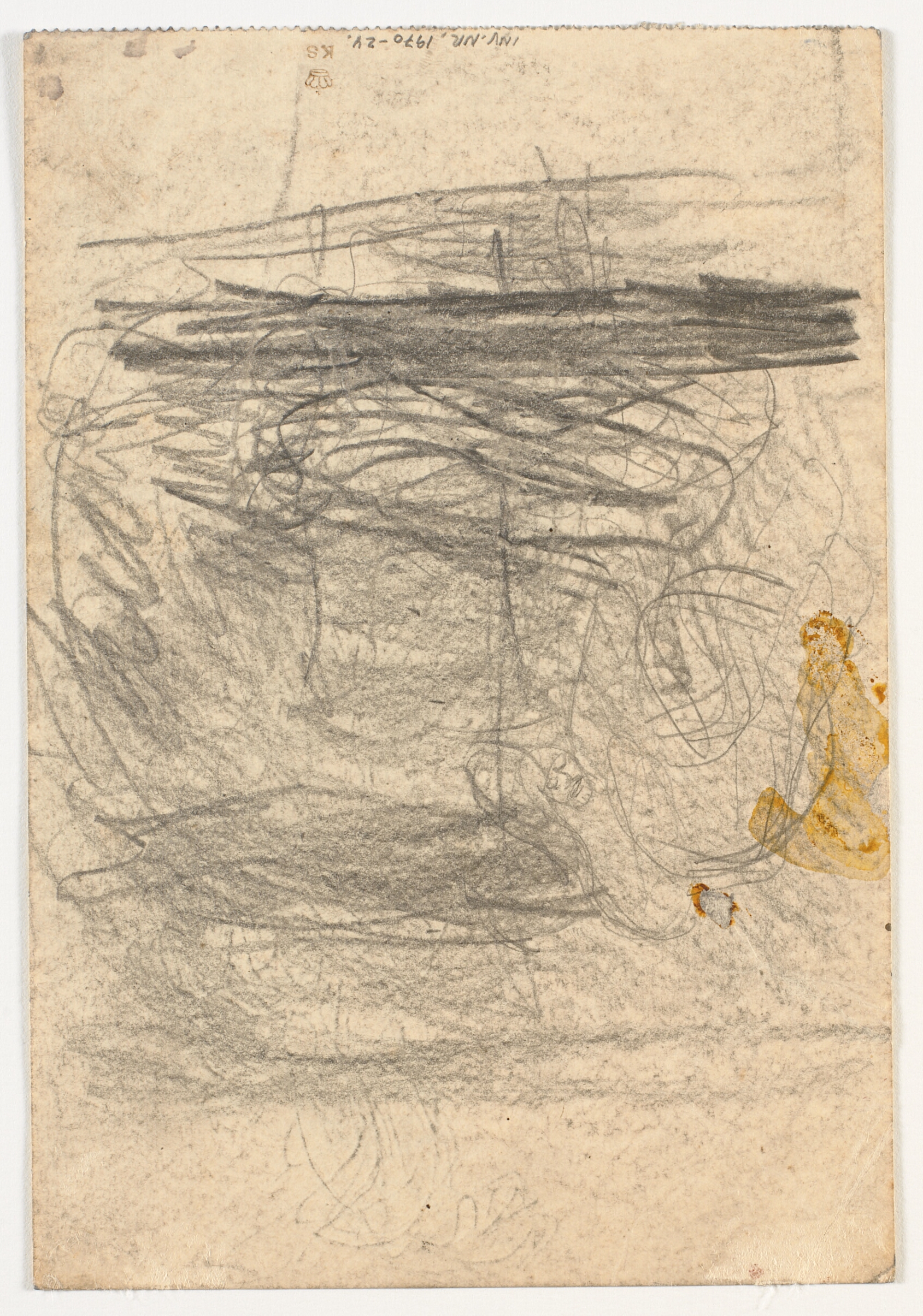 Kompositionsskitse med liggende figur